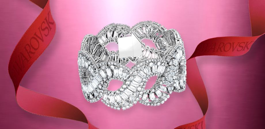 A Luxurious Bracelet Encrusted with Stones Along Its Entire Length