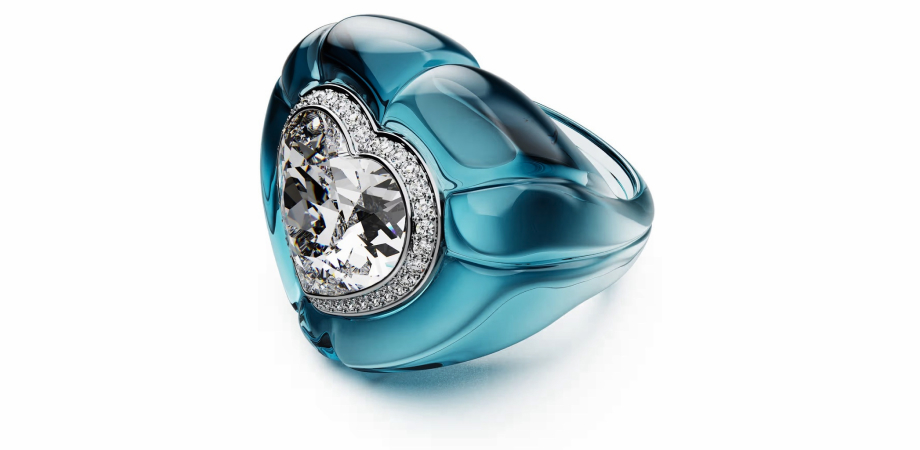 Swarovski Cocktail Ring in Blue