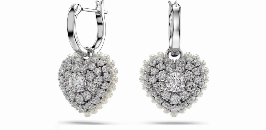 Earrings with Voluminous Hearts