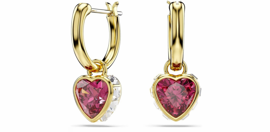 Drop Earrings with Hearts