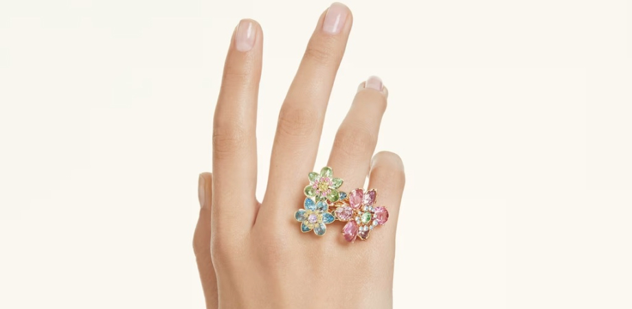 Radiant Ring with Flowers