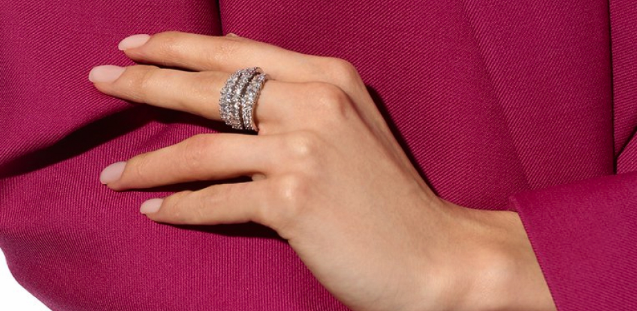 Cocktail Ring with Spirals