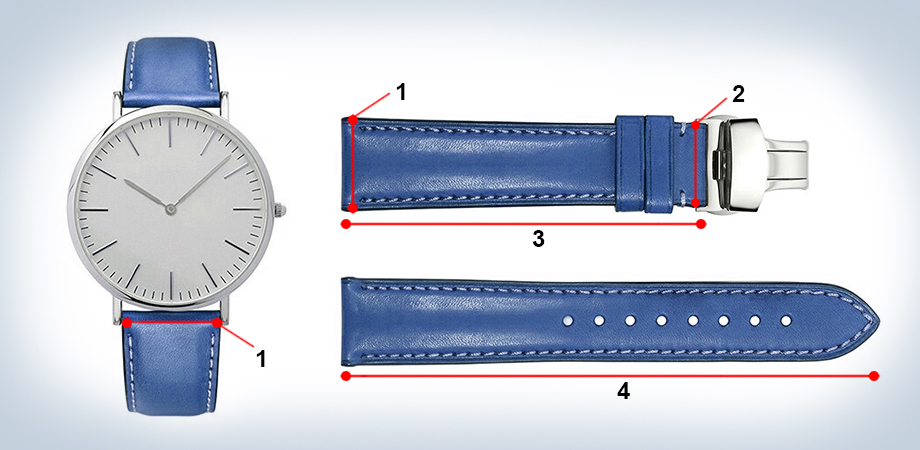 The strap width should be half the case diameter.