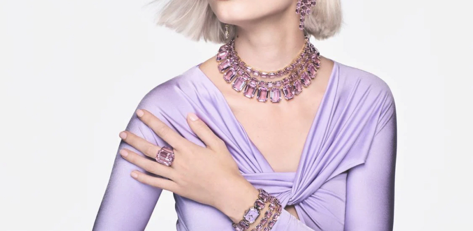 close-up layout of Millenia jewelry pieces